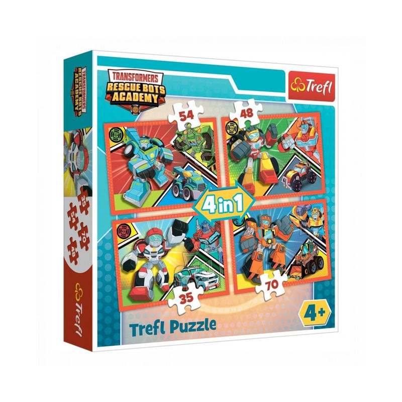 Puzzle 4 em 1 Transformers