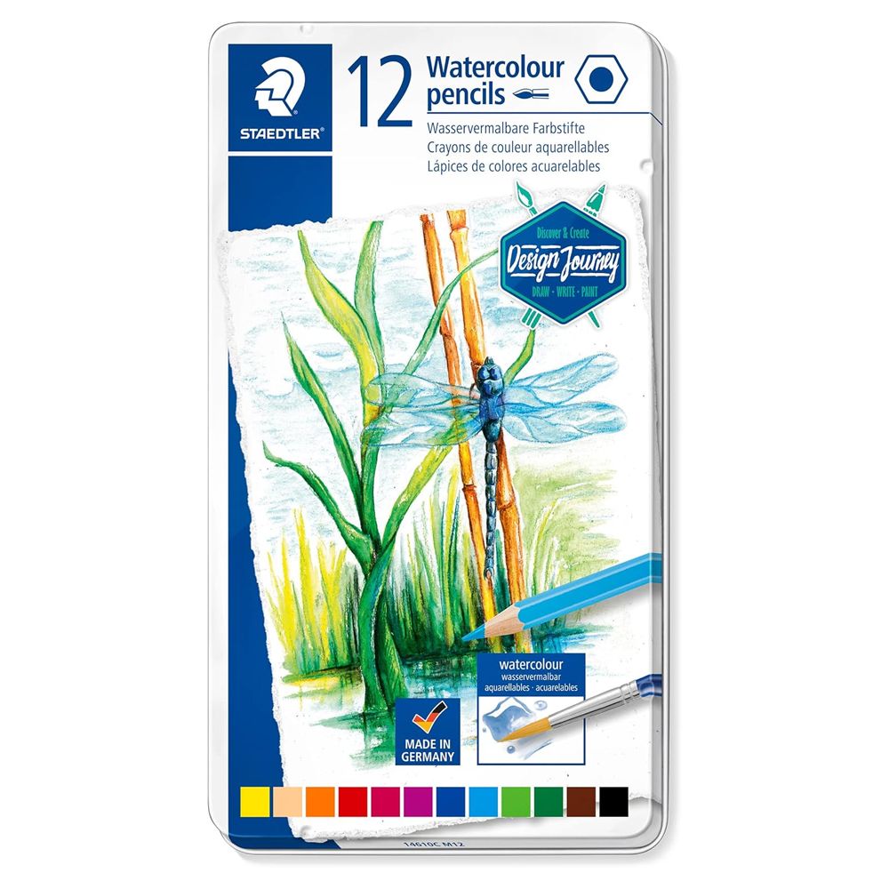 Lápis Cor Staedtler Aguarela Metalica 12