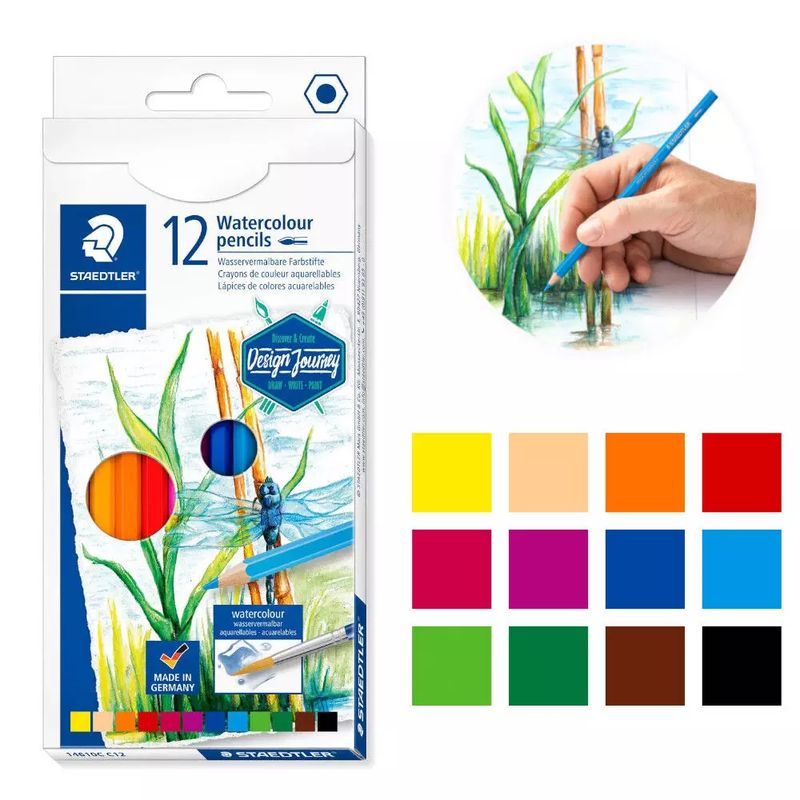 Lápis Cor Staedtler Aguarela 12