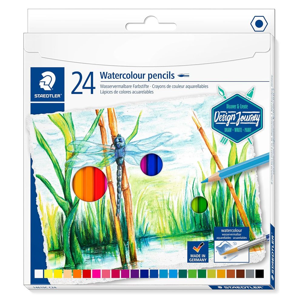 Lápis Cor Staedtler Aguarela Cx. Metálica 24