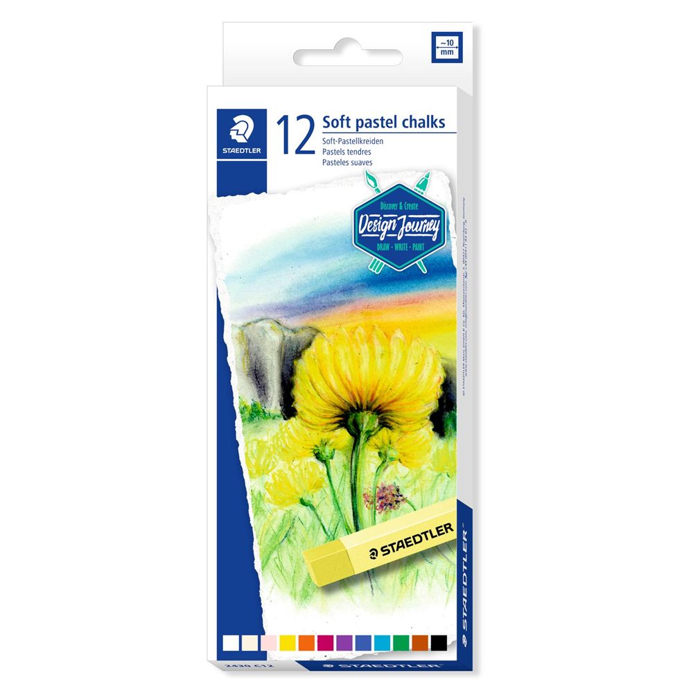 Pastel Seco Staedtler 2430 12 cores