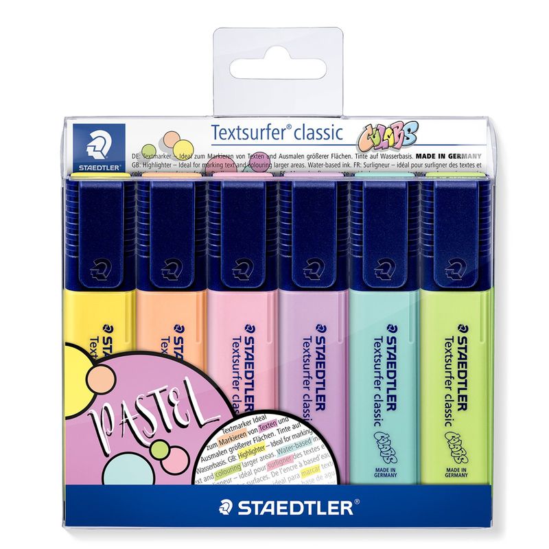 Sublinhador Staedtler Pack Pastel