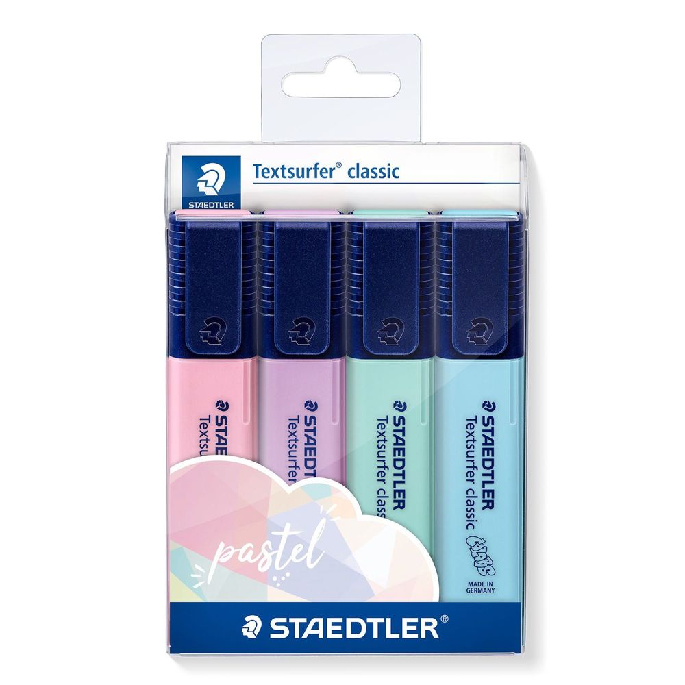 Sublinhador Staedtler Pastel Pack 4