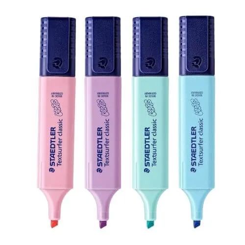 Sublinhador Staedtler Pastel Pack 4
