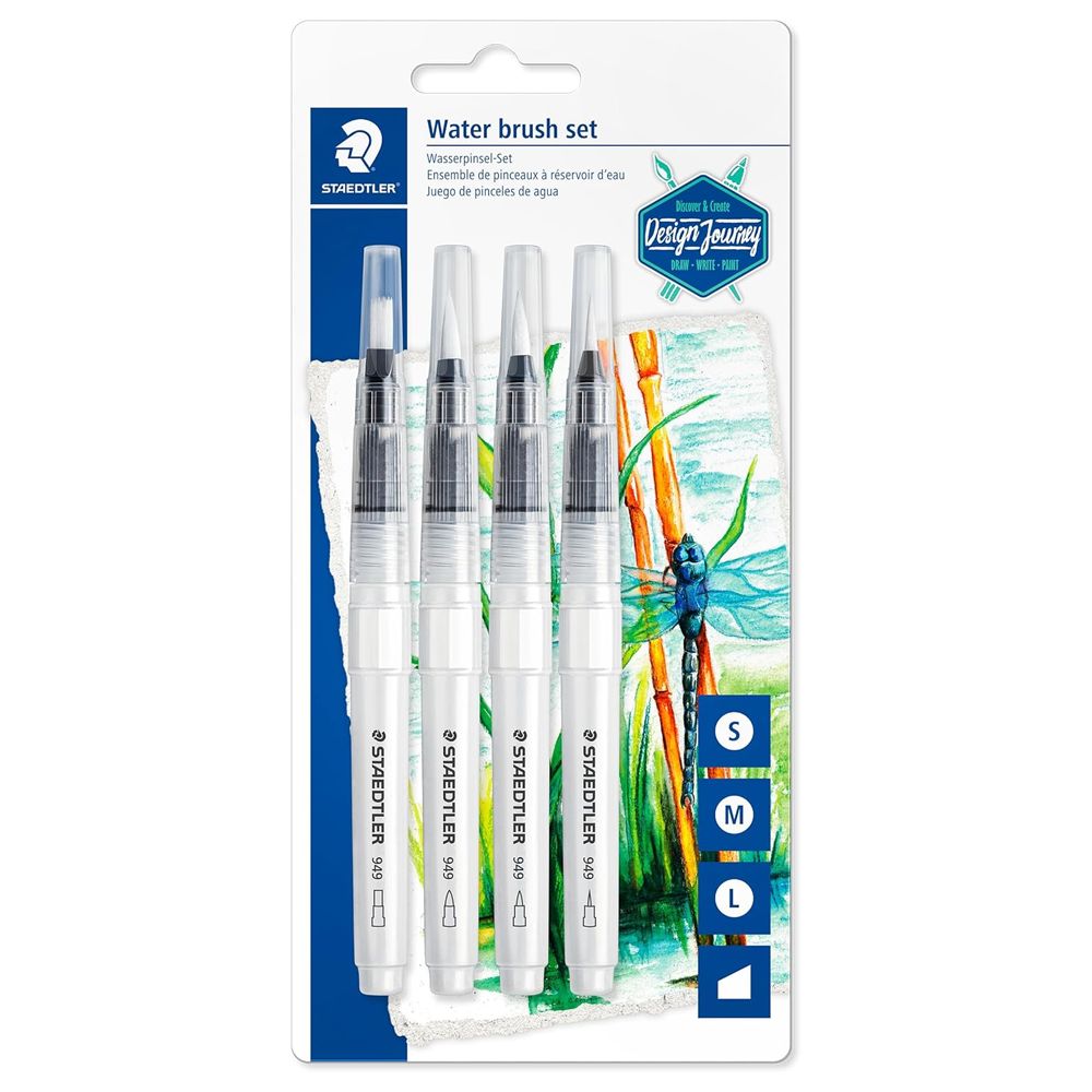 Pincel de água Staedtler 949 c/4 formatos