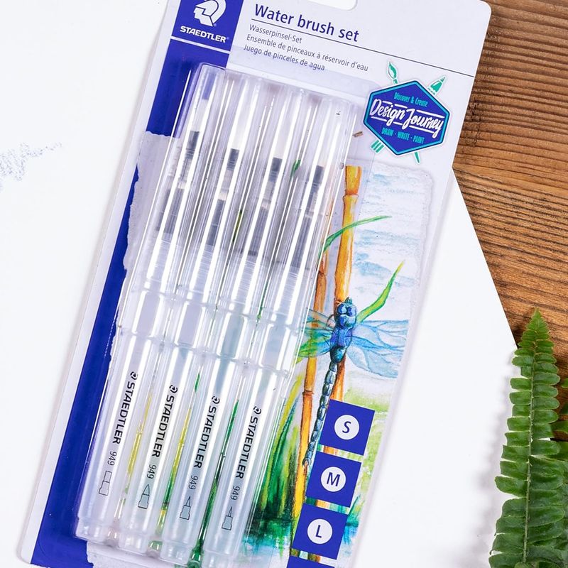 Pincel de água Staedtler 949 c/4 formatos