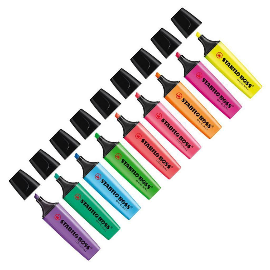 Sublinhador Stabilo Boss - Fluo