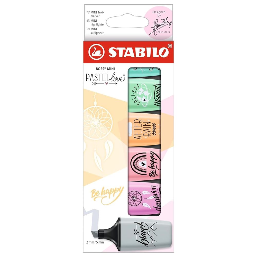 Sublinhador  Stabilo Boss Mini - Pastellove