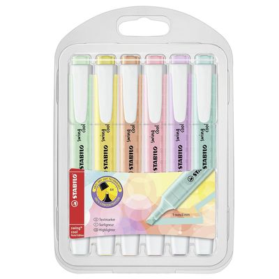 Sublinhador Stabilo Swing Cool - Pack Pastel
