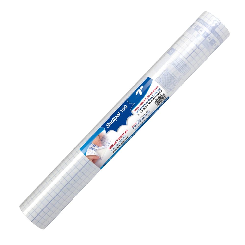 Rolo Sadipal Autoc. 100Mic 0.50X20M Transparente