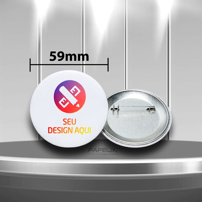 Crachá | Pin Extra Grande 59mm.