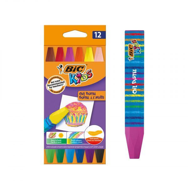 Pastel Óleo Bic Kids 12 cores