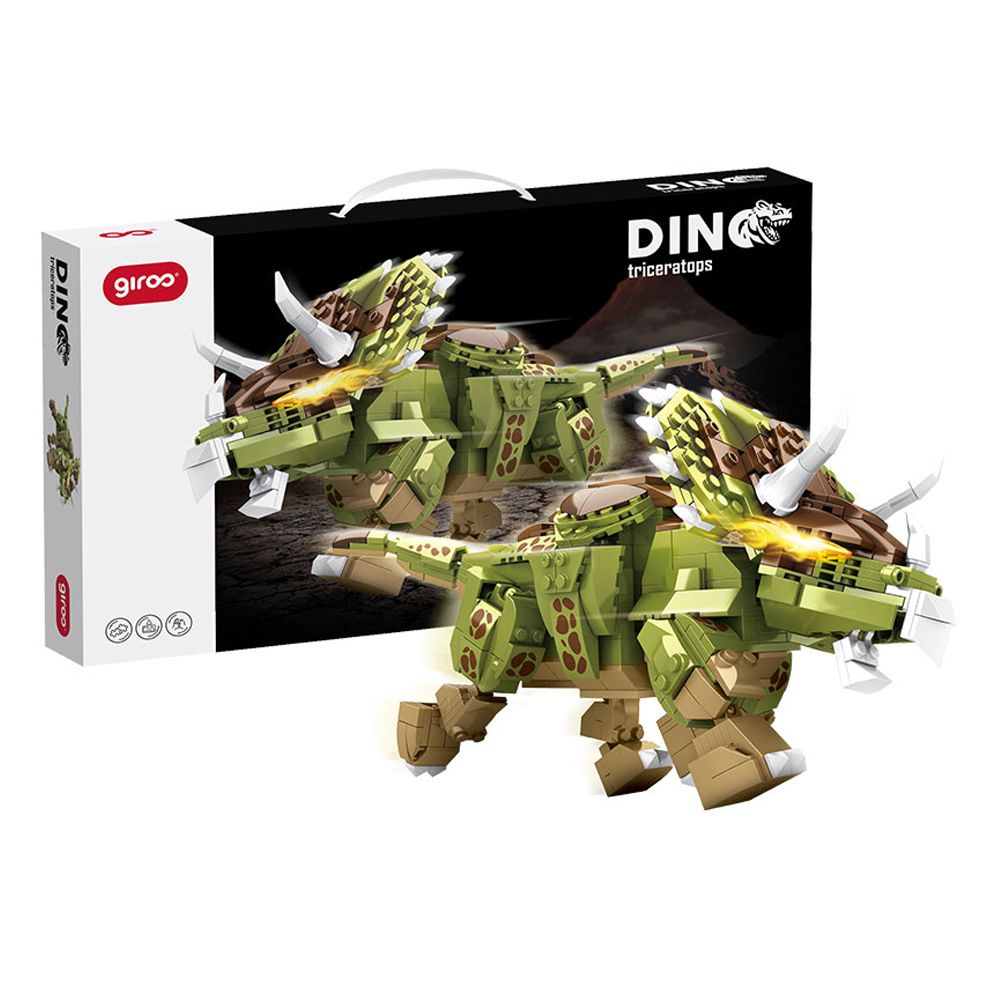 Giros Encaixes Dino Triceratops