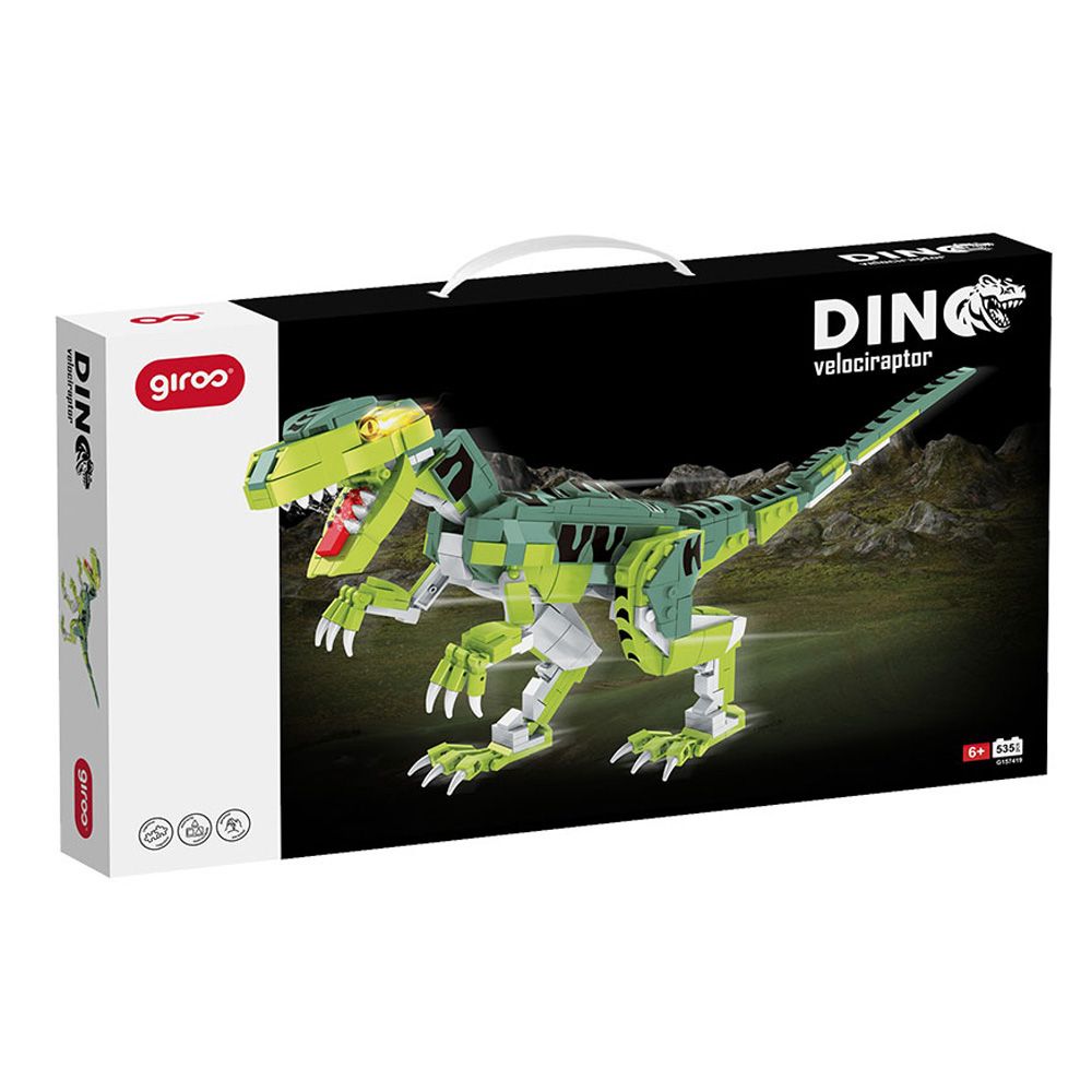 Giros Encaixes Dino Velociraptor