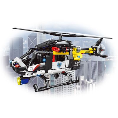 Giros Encaixes Technic Helicóptero SWAT