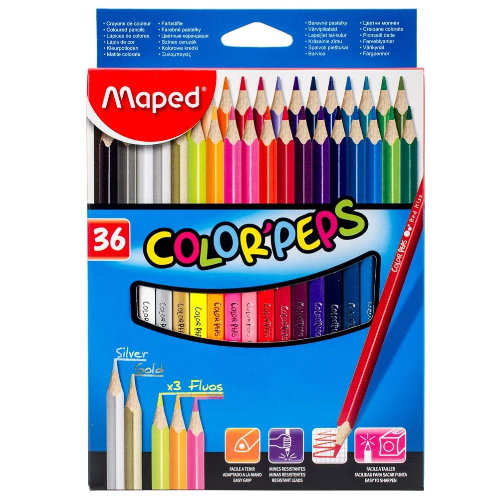 Lápis Cor Maped ColorPeps Longo 36