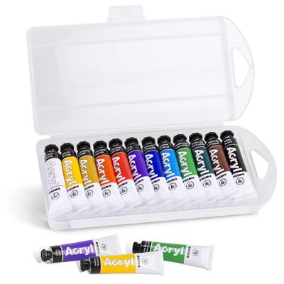 Tinta Acrílica Fina Primo c/12cores 7.5ml