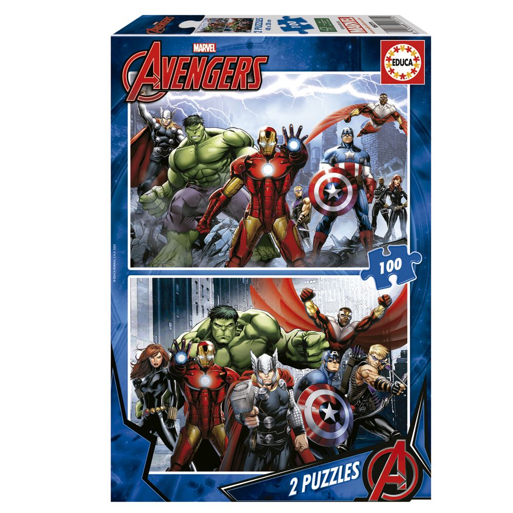 Puzzle EDUCA 2x100 MARVEL Vingadores