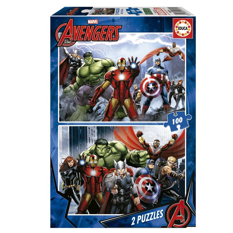 Puzzle EDUCA 2x100 MARVEL Vingadores