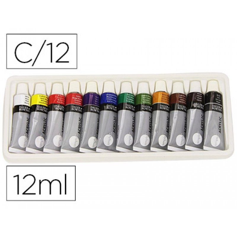 Tinta Guache Daler Rowney Simply c/12 cores 12ml