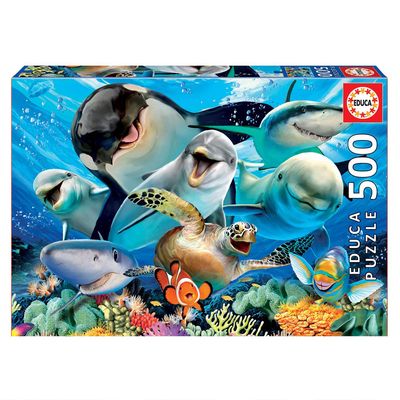 Puzzle EDUCA 500 Selfie Debaixo de Água