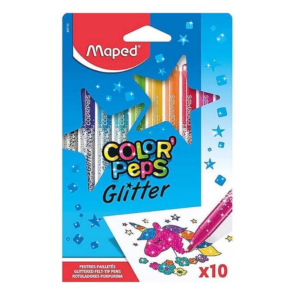Marcador Maped Color Peps Glitter 10