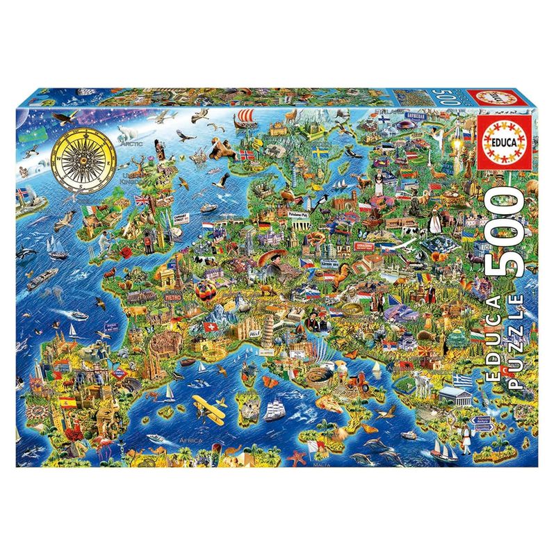 Puzzle EDUCA 500 Mapa da Europa