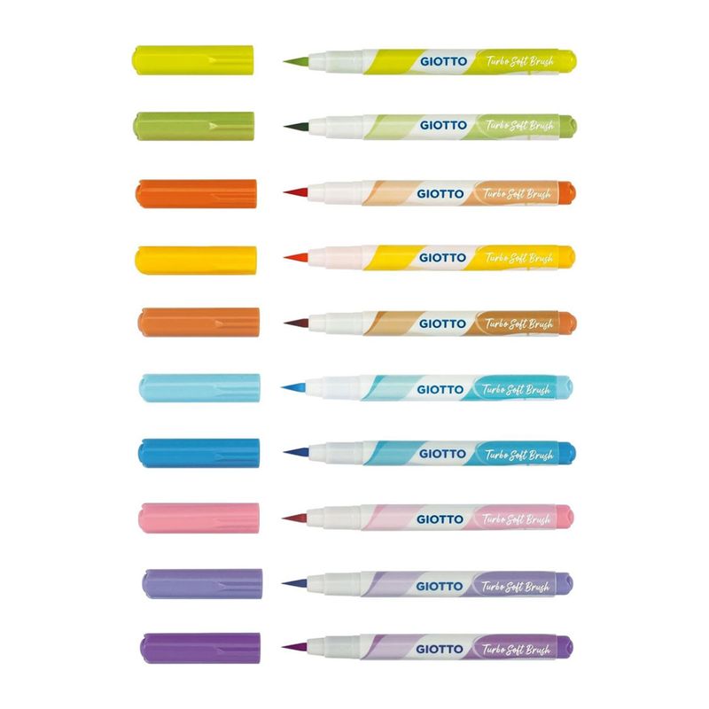Marcadores Giotto Turbo Soft Brush Pastel 10
