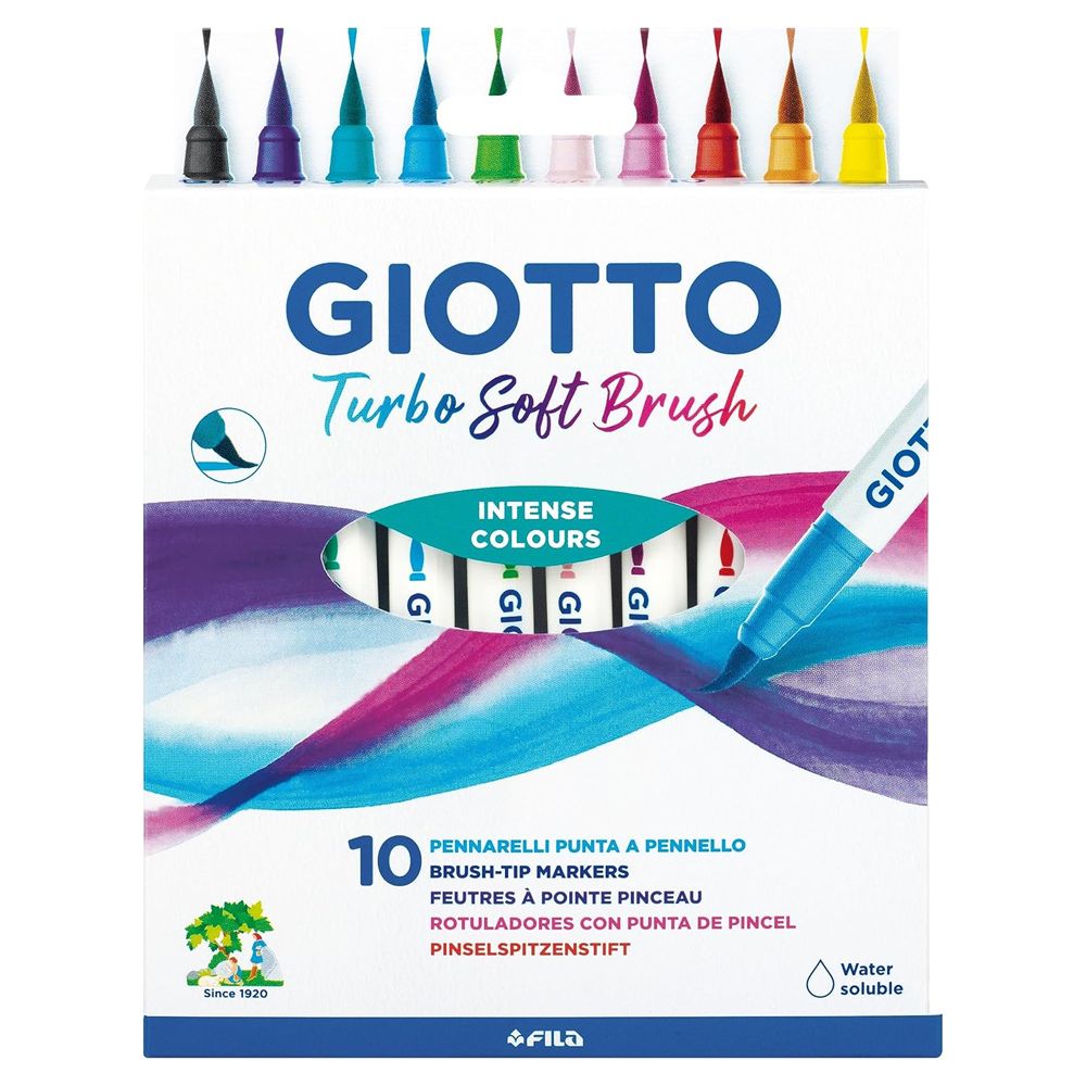 Marcadores Giotto Turbo Soft Brush 10