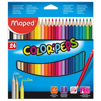 Lápis Cor Maped Color Peps Longo 24