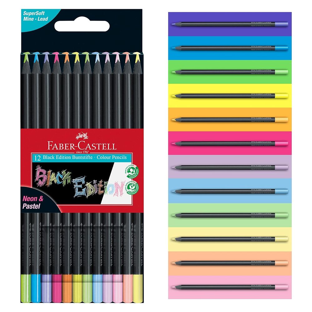 Lápis Cor Faber-Castell Black Edition 12