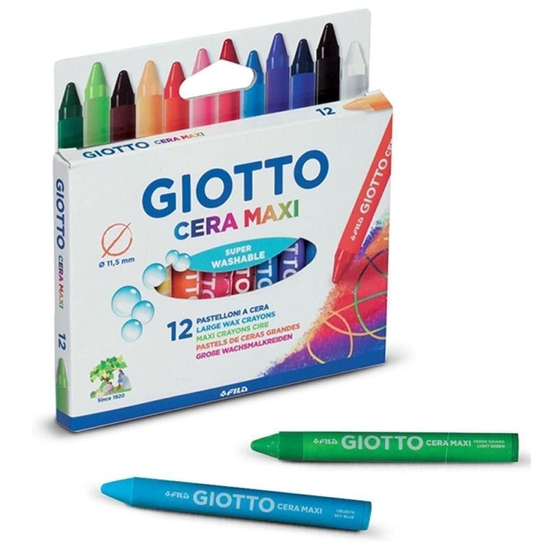 Lápis Cera Giotto 12 Maxi