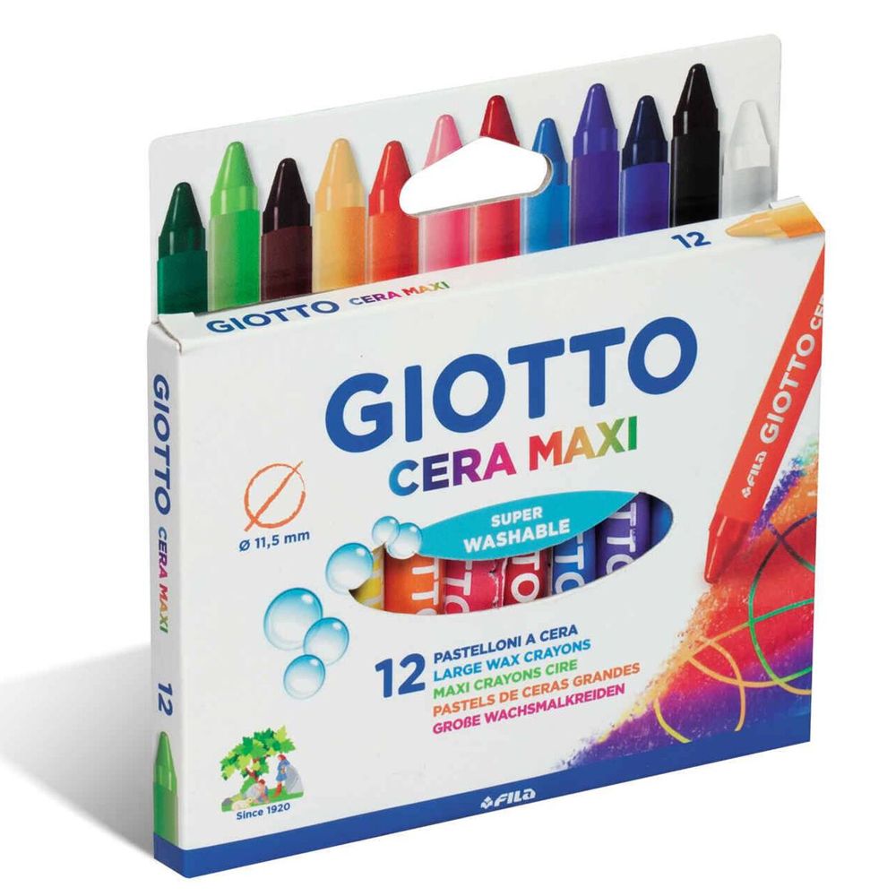 Lápis Cera Giotto 12 Maxi