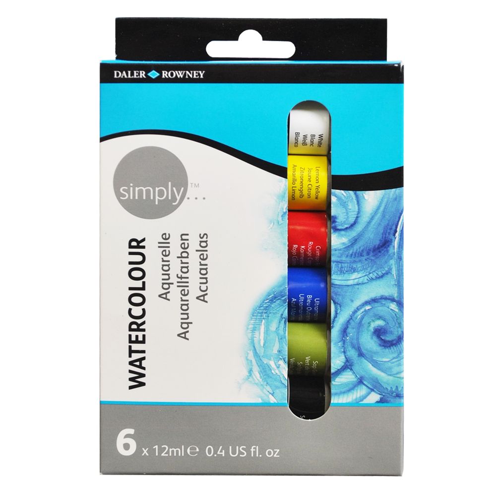 Tinta Aguarela Daler Rowney c/6 cores 12ml