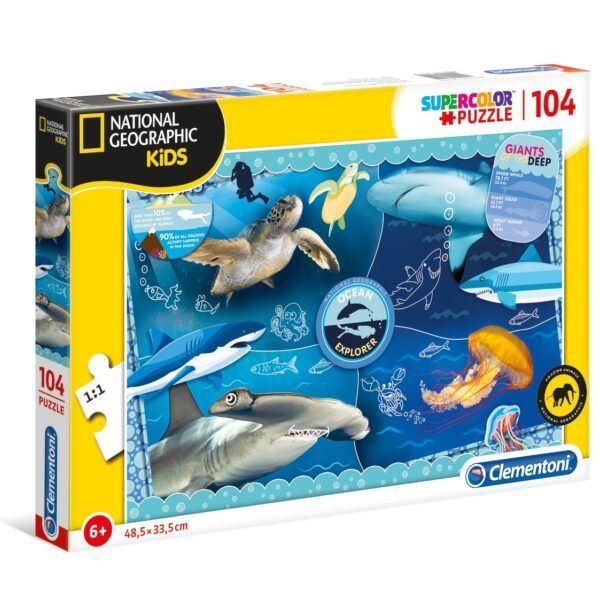 Puzzle Clementoni 104 National Geographic Kids Ocean