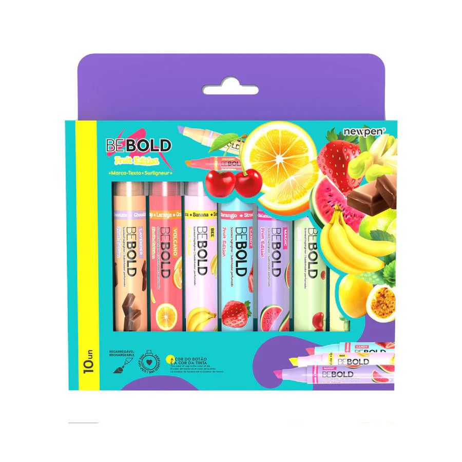 Sublinhadores BeBold Fruit Edition Pack 10
