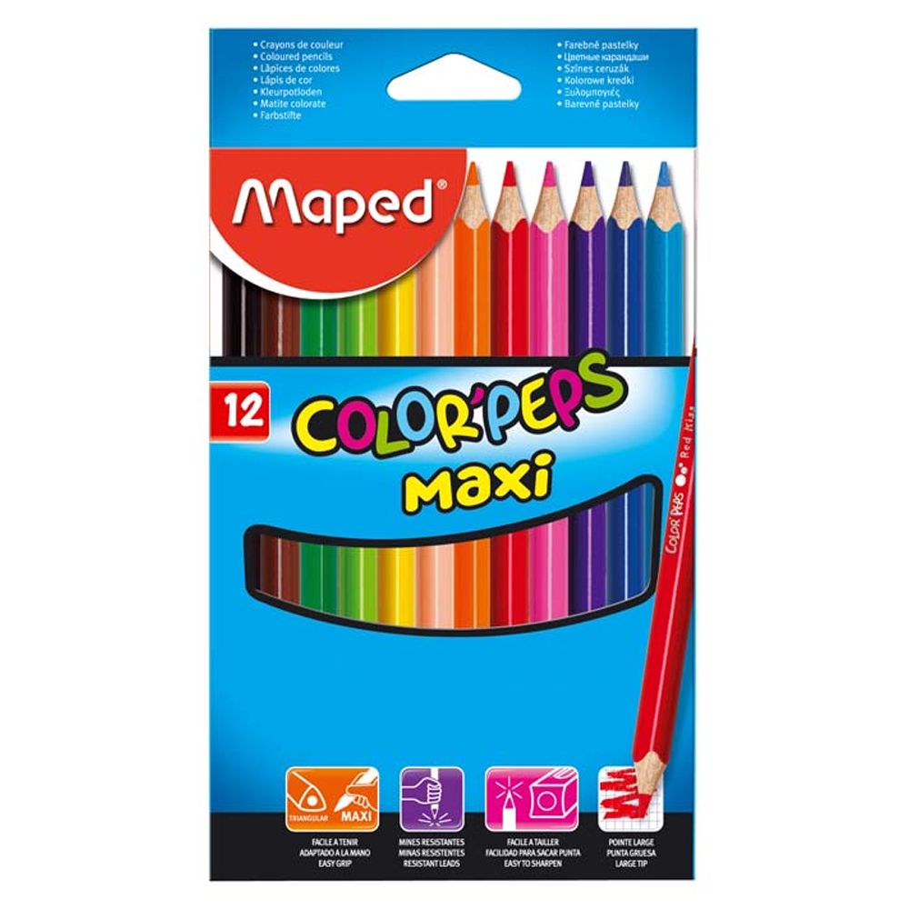 Lápis Cor Maped Color Peps Maxi 12