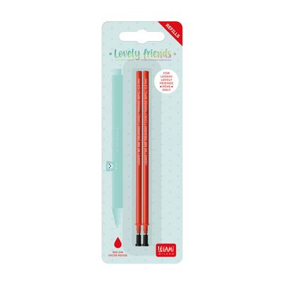 Recarga Legami Erasable Gel Pen Vermelho - 2 Unidades