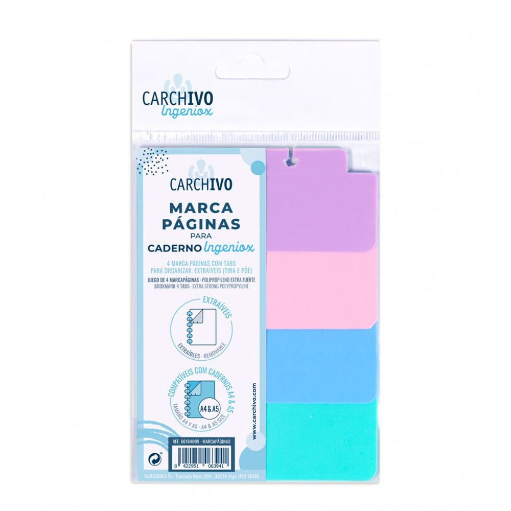 Marca Páginas p/ Caderno Intelig​. Carchivo Ingeniox