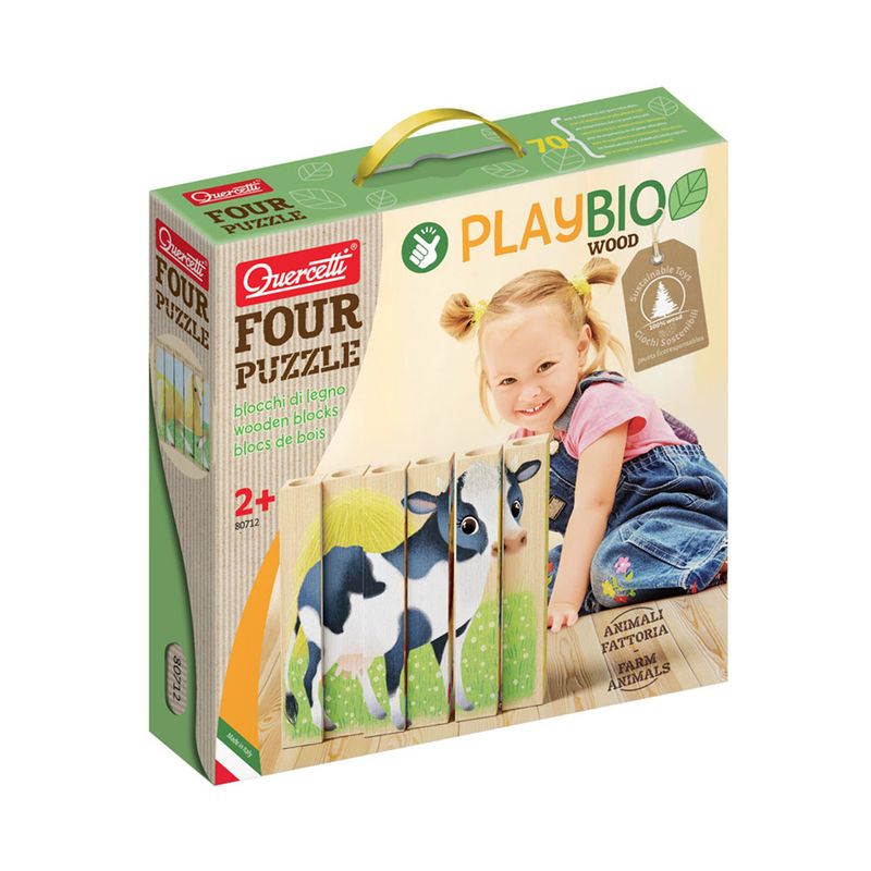 Playbio Puzzle 4 Animais Quinta 6Pcs