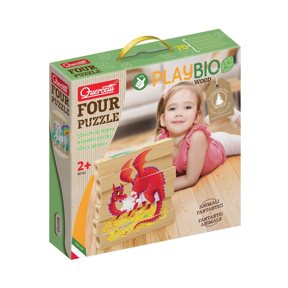 Playbio Puzzle 4 Animais Fantasia 6Pcs