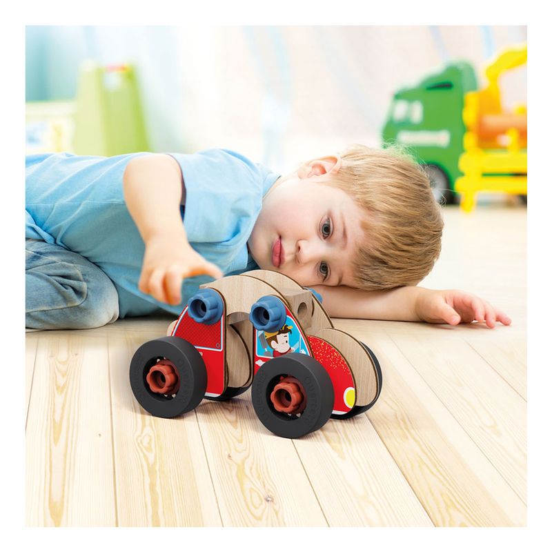 Playbio Veículo Madeira 32 Pcs