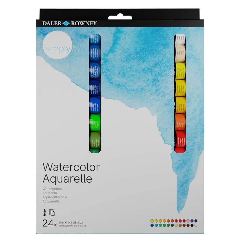 Tinta Aguarela Daler Rowney c/24 CORES 12ml