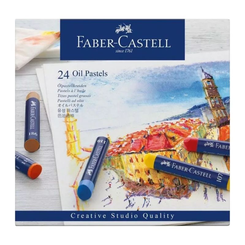 Pastel Óleo Faber-Castell 24 cores
