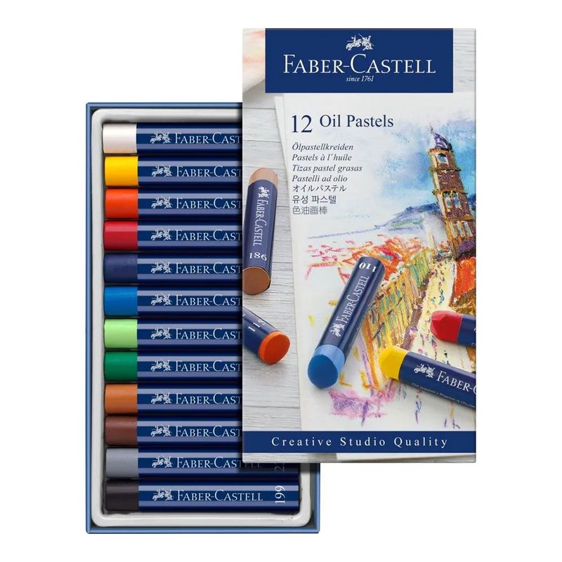 Pastel Óleo Faber-Castell 12 cores