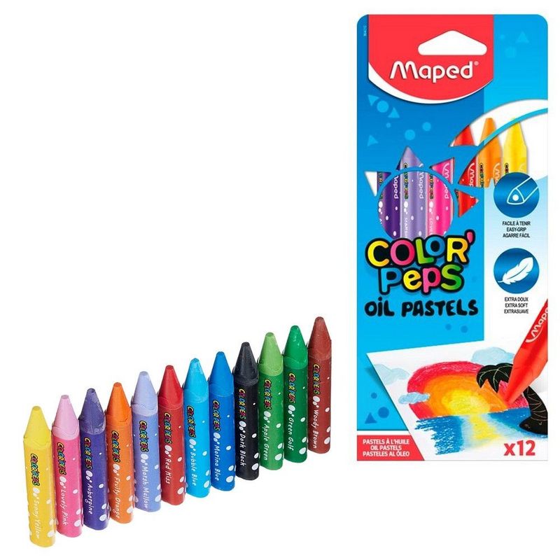 Pastel Óleo Maped Color Peps 12 cores