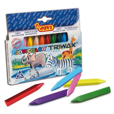 Lápis Cera Jovi 12 Triwax