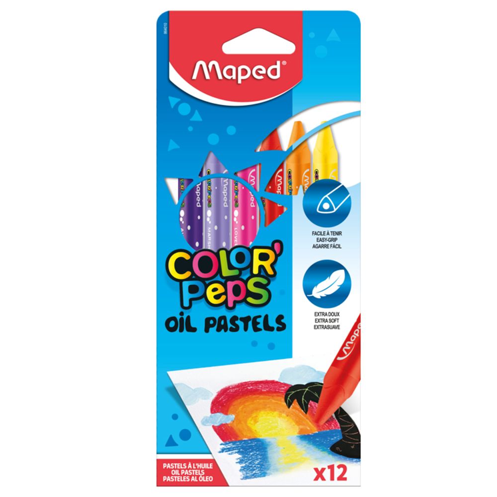 Pastel Óleo Maped Color Peps 12 cores
