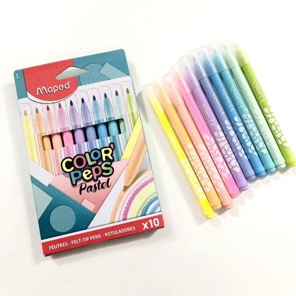Marcador Maped Color Peps Pastel 10