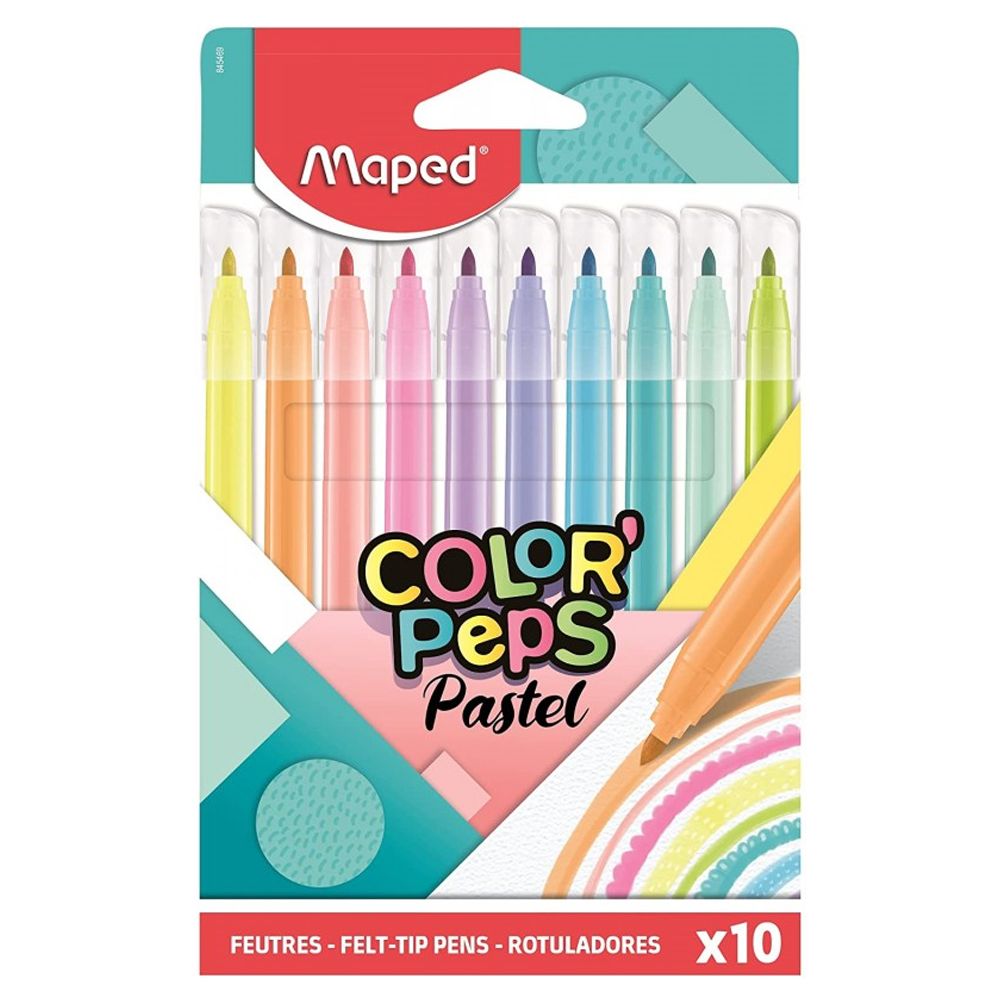 Marcador Maped Color Peps Pastel 10